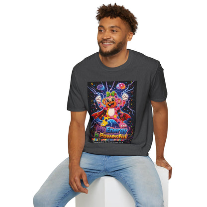 Panz™ Unisex Softstyle T-Shirt  for Adult– "My Energy is Powerful" Graphic Tee | Smile Universe Collection