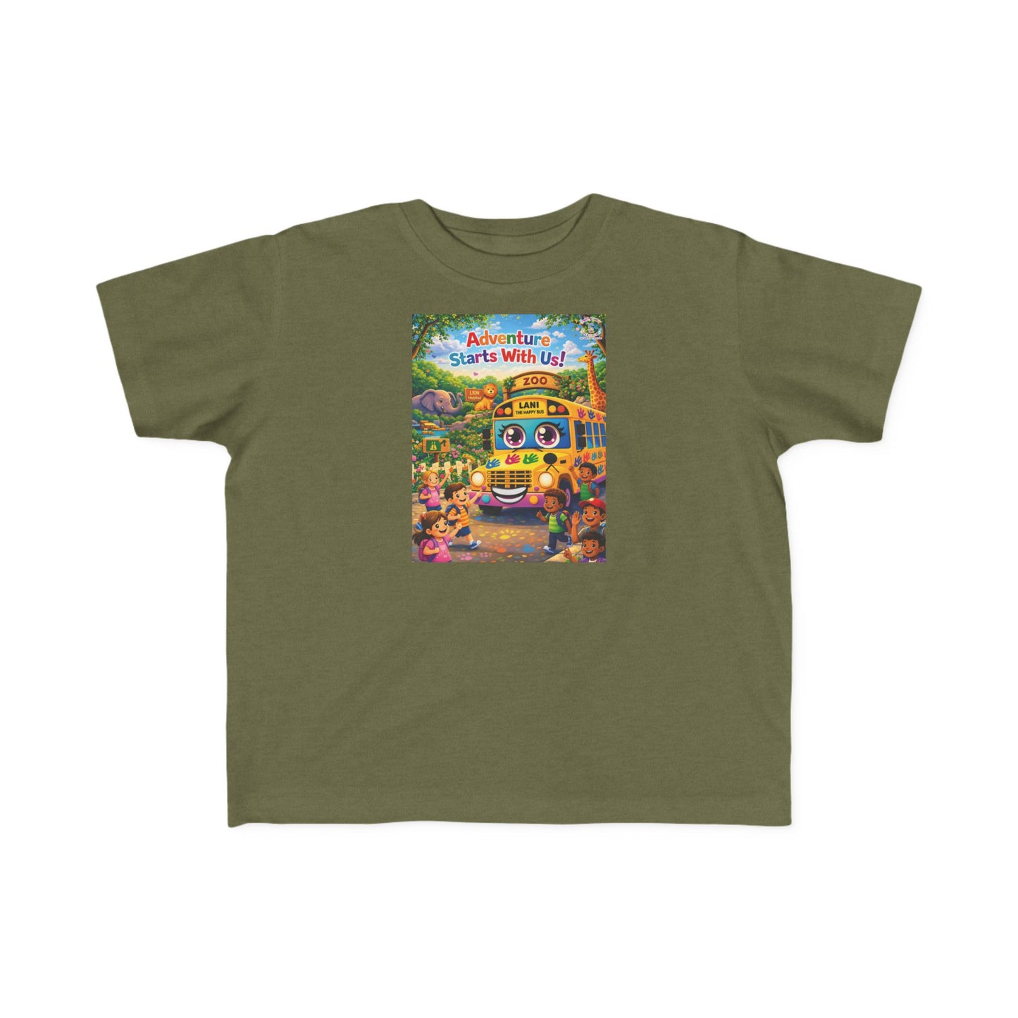 Lani™ Toddler's Fine Jersey Tee – "Adventure Starts With Us!" Graphic