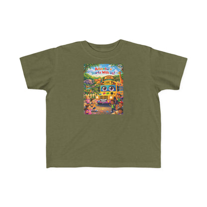 Lani™ Toddler's Fine Jersey Tee – "Adventure Starts With Us!" Graphic