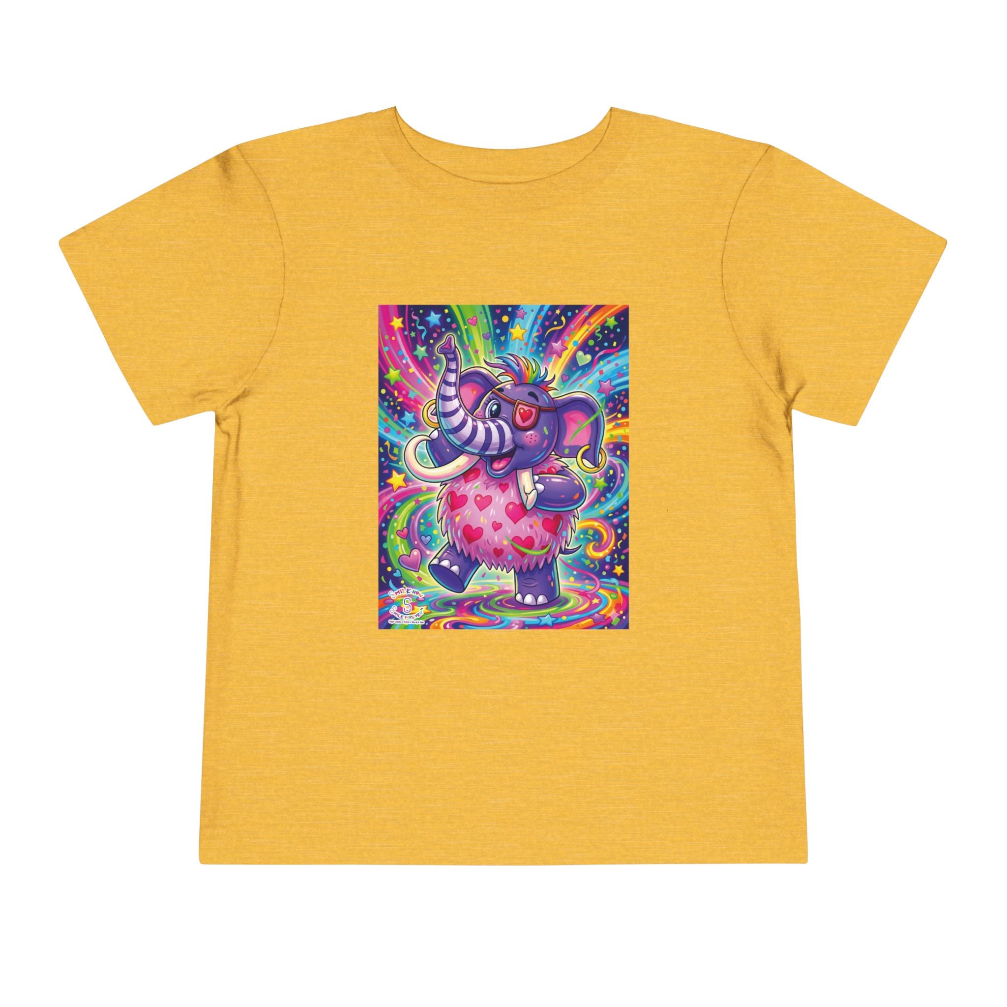 Piklez™ Toddler Short Sleeve Tee – "Born to Celebrate!" Graphic Shirt | Smile Universe Collection