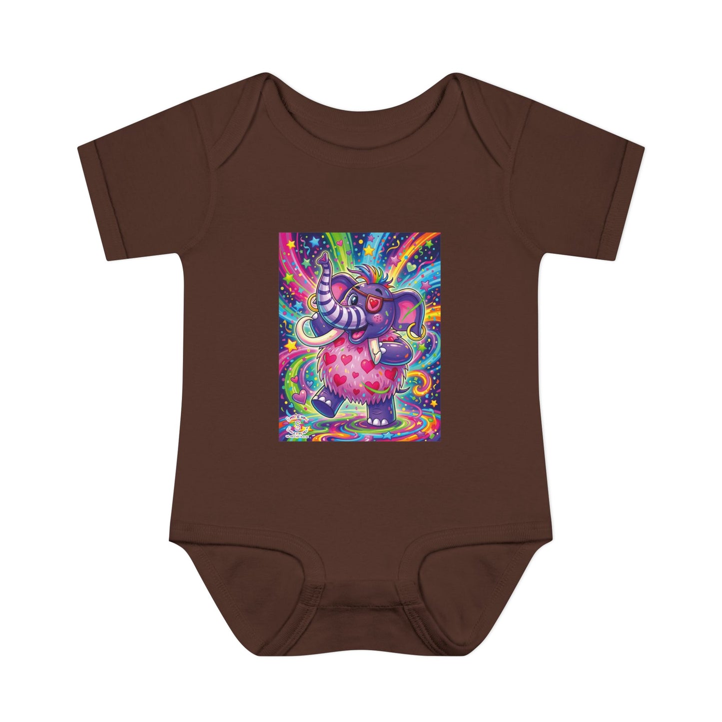 Piklez™ Infant Baby Rib Bodysuit – "Born to Celebrate!" Graphic | Smile Universe Collection