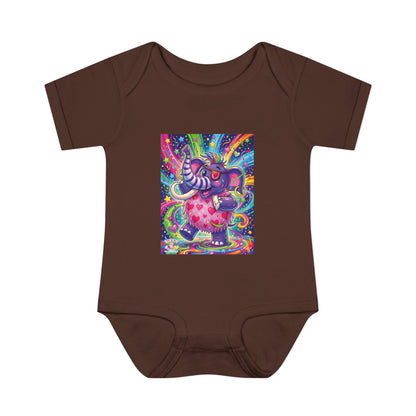 Piklez™ Infant Baby Rib Bodysuit – "Born to Celebrate!" Graphic | Smile Universe Collection