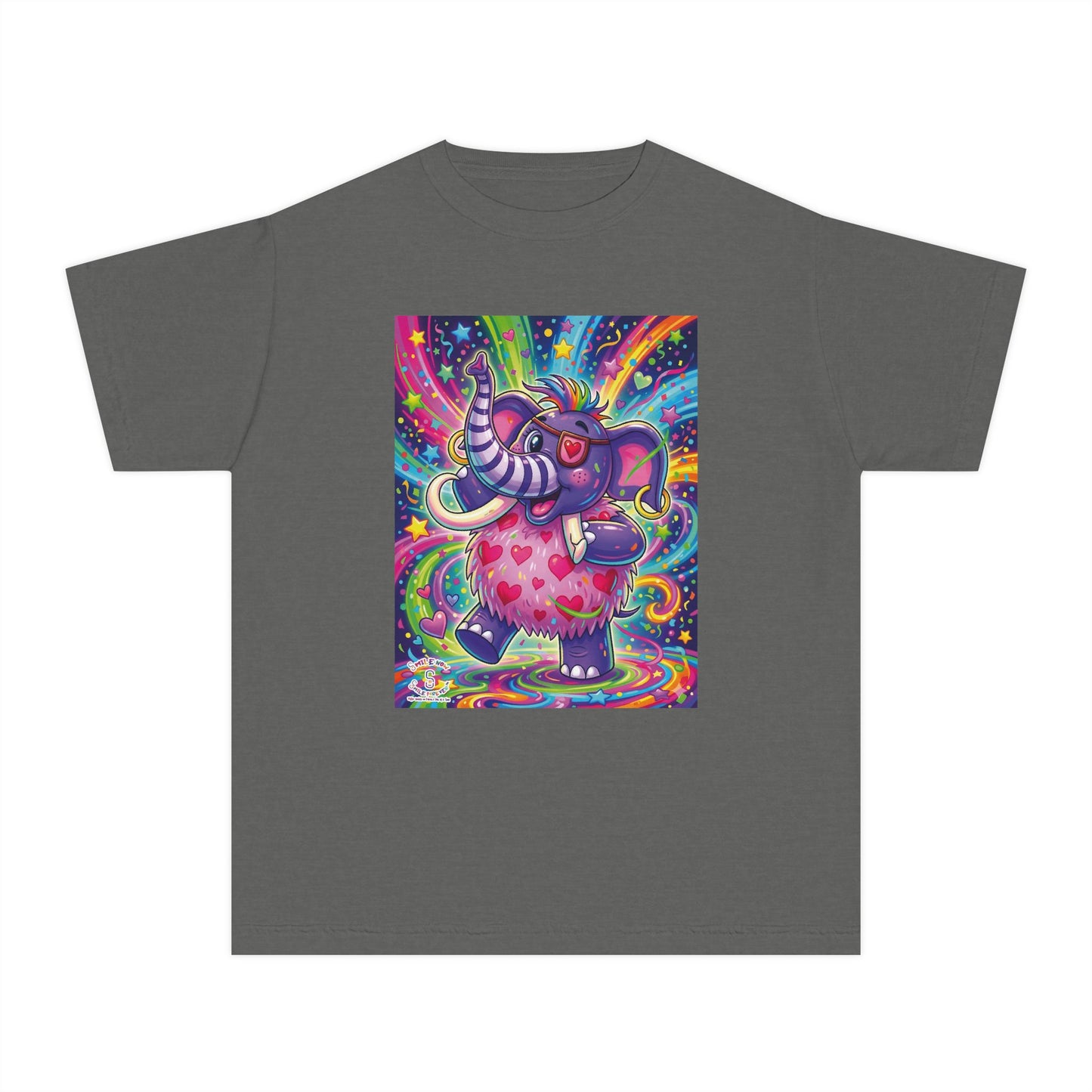 Piklez™ Youth Midweight Tee – "Born to Celebrate!" Graphic Shirt | Smile Universe Collection