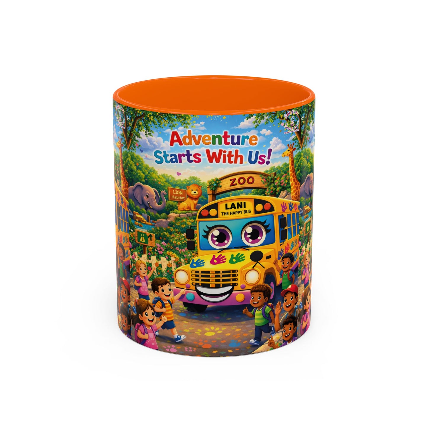 Lani™ Accent Coffee Mug (11oz & 15oz) – "Adventure Starts With Us!" Graphic