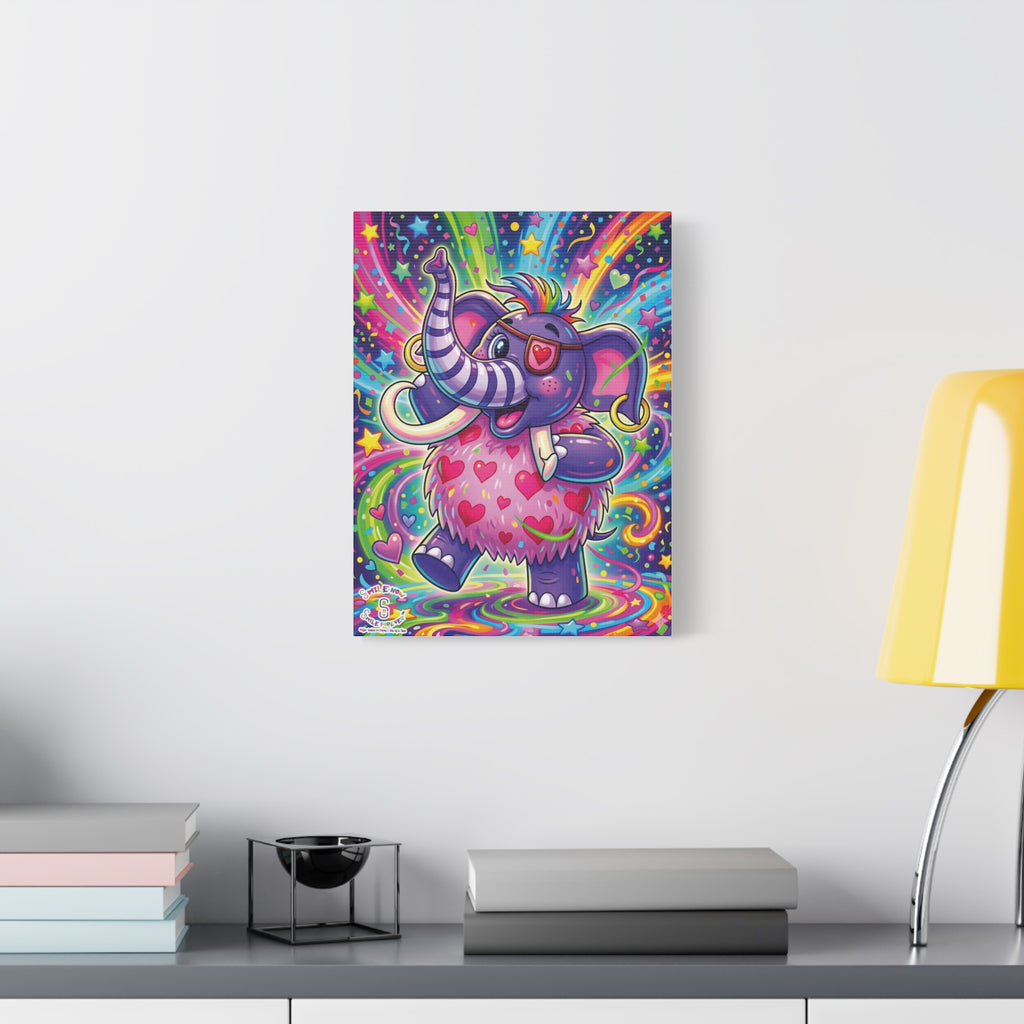 Piklez™ Matte Canvas, Stretched 1.25" – "Born to Celebrate!" Graphic Wall Art | Smile Universe Collection