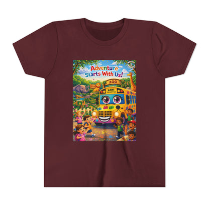 Lani™ Youth Short Sleeve Tee – "Adventure Starts With Us!" Graphic