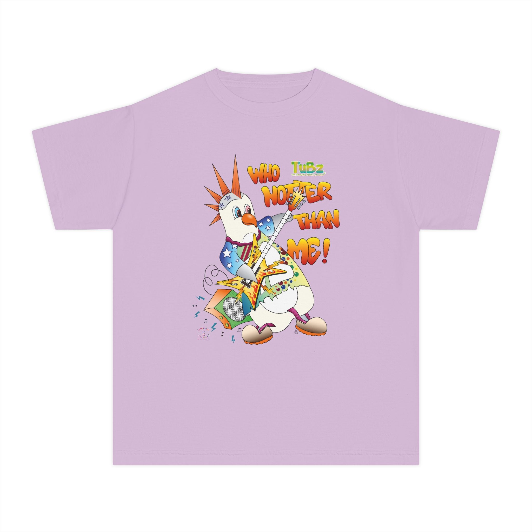 TuBz™ Rockstar Kids T-Shirt - "Who Hotter Than Me!" Graphic Tee | Smile Universe TuBz4Kidz Collection