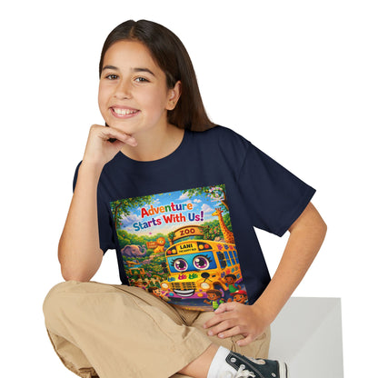 Lani™ Youth DryBlend® T-Shirt – "Adventure Starts With Us!" Graphic