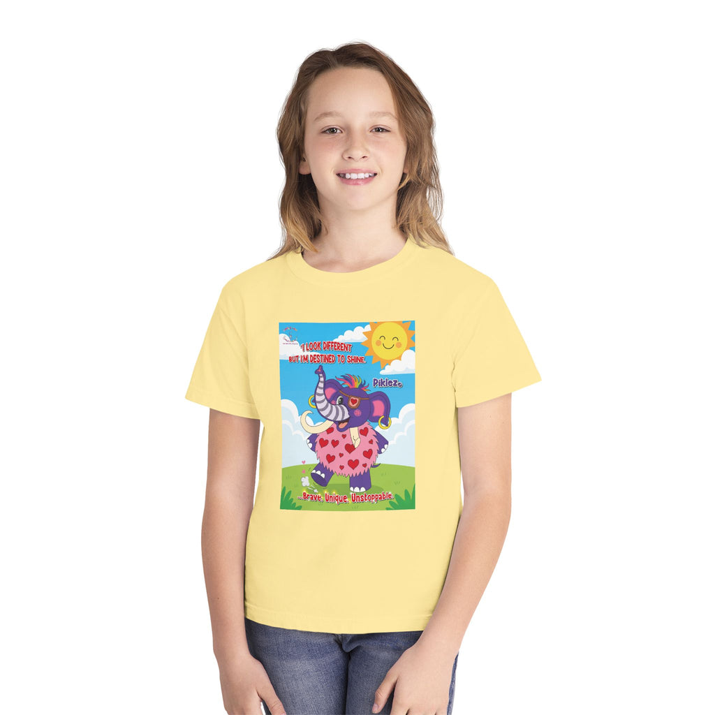 Piklez™ Youth Tee – “Destined to Shine” Graphic T-Shirt | Smile Universe Collection