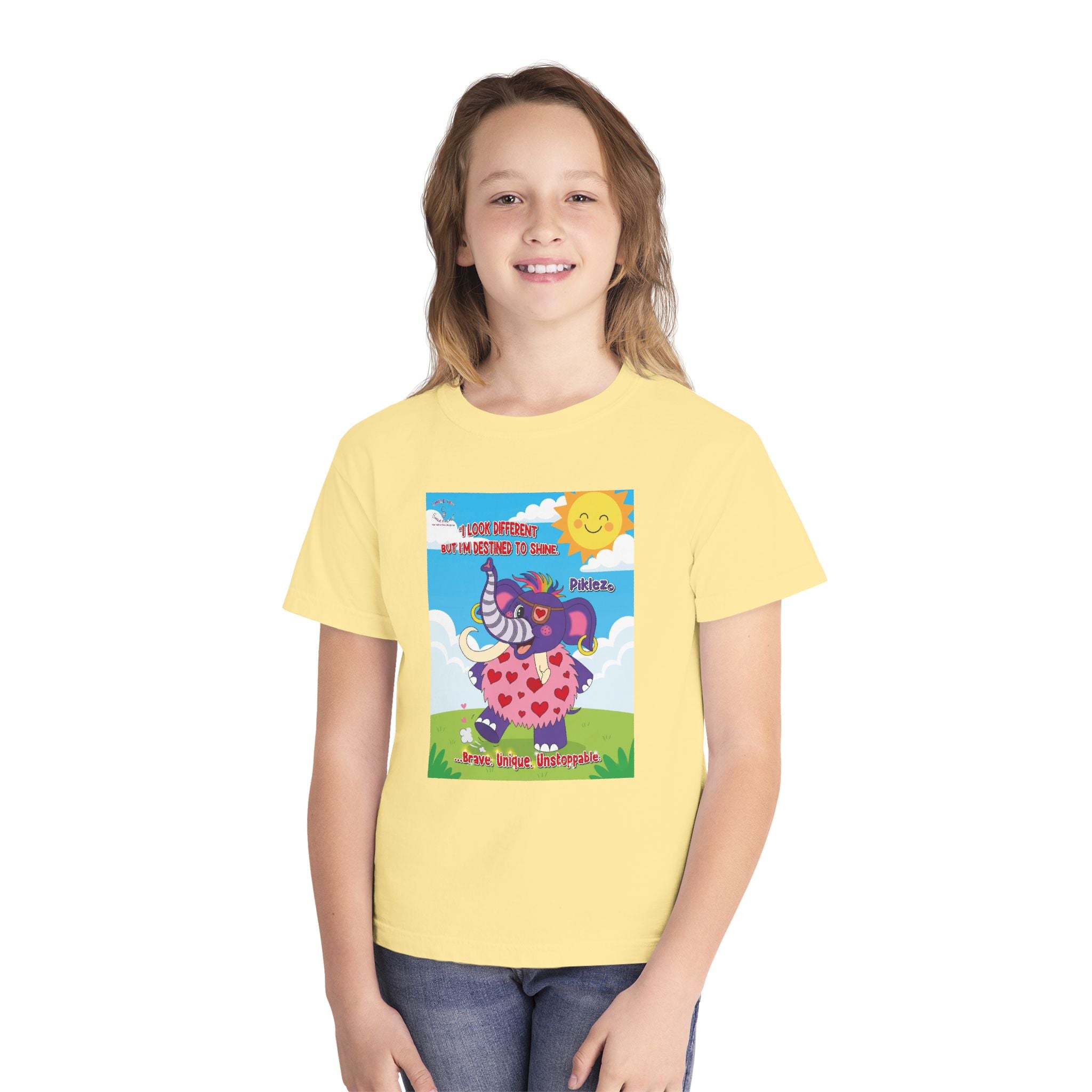 Piklez™ Youth Tee – “Destined to Shine” Graphic T-Shirt | Smile Universe Collection