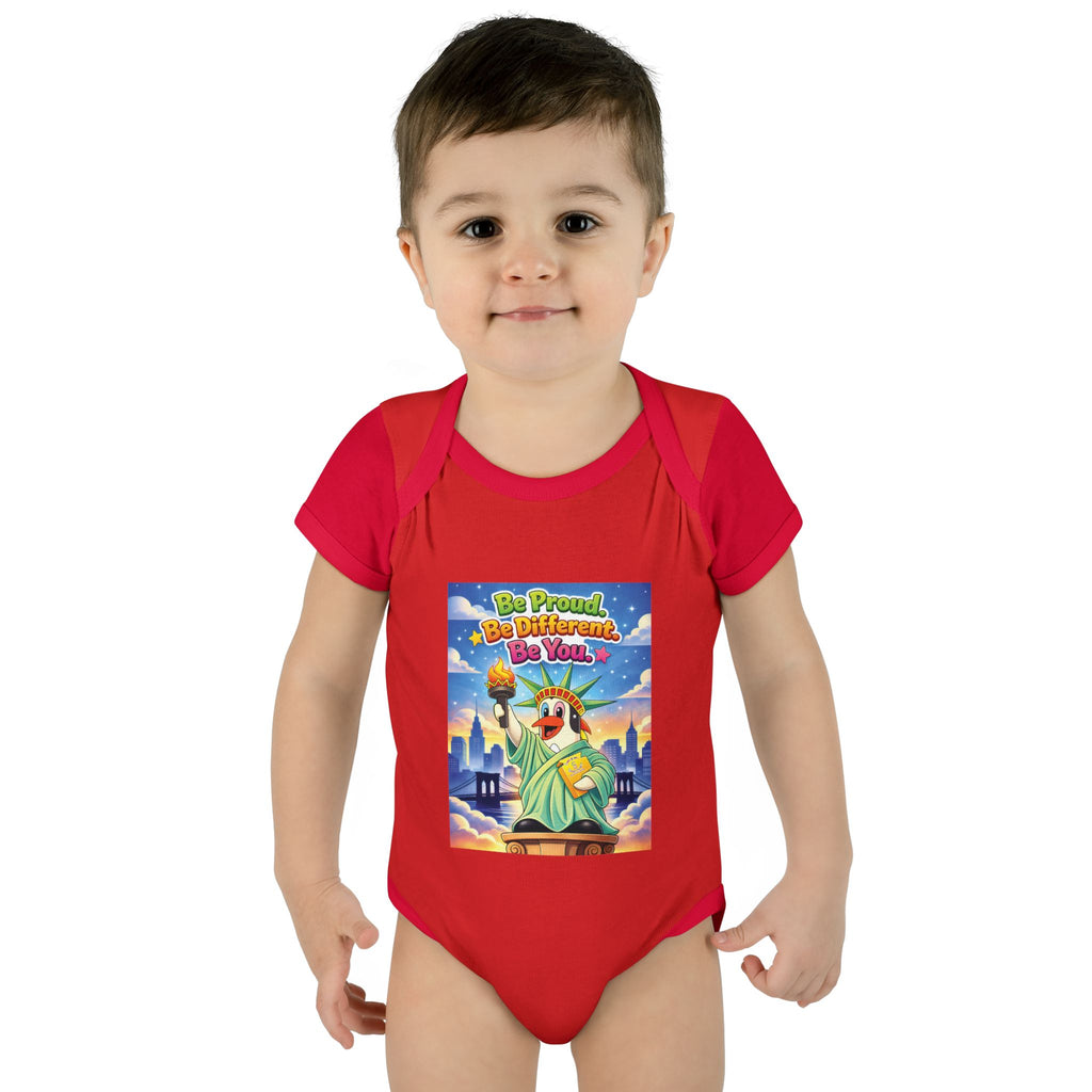 TuBz™ "Be Proud. Be Different. Be You." Infant Bodysuit - Inspirational Baby Onesie