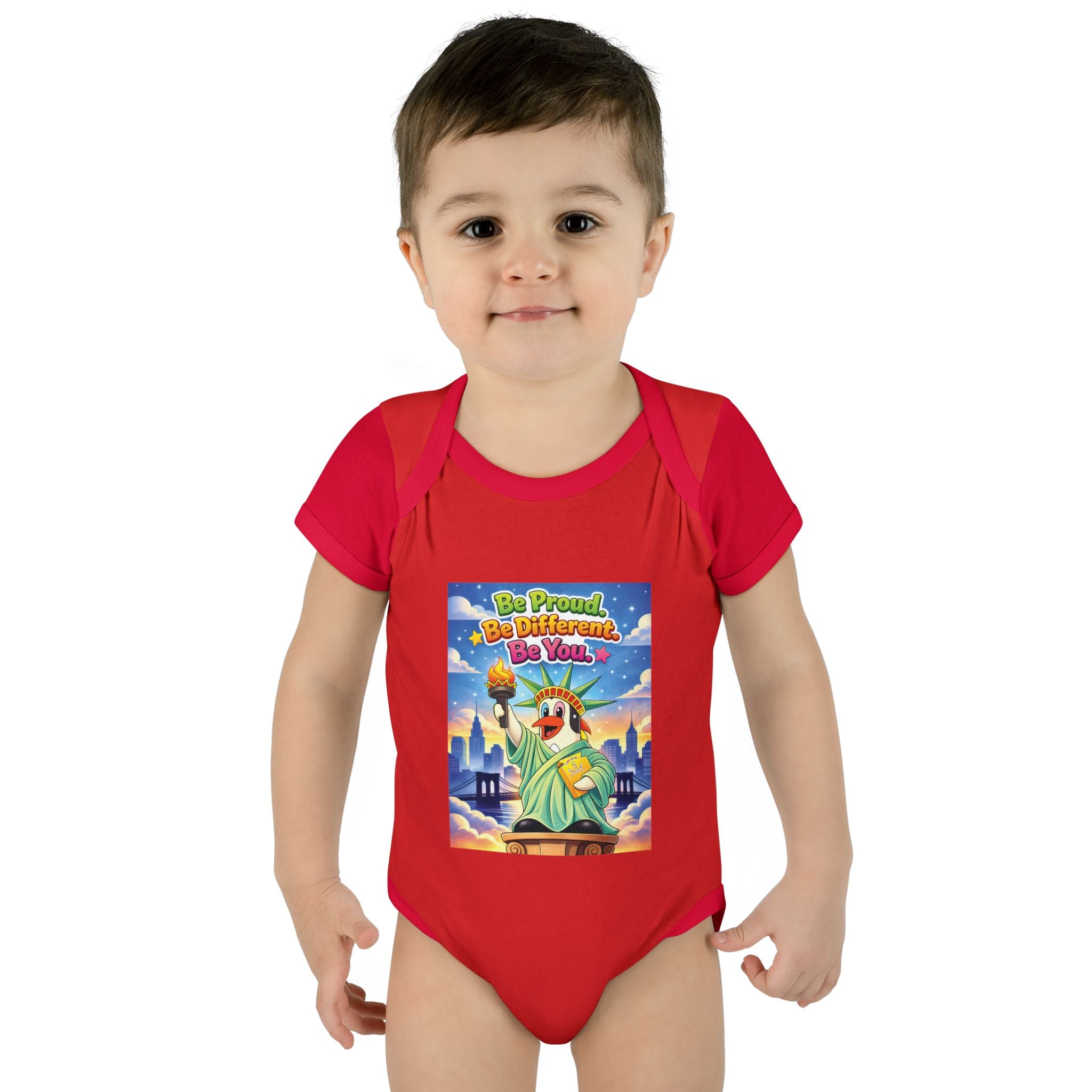 TuBz™ "Be Proud. Be Different. Be You." Infant Bodysuit - Inspirational Baby Onesie
