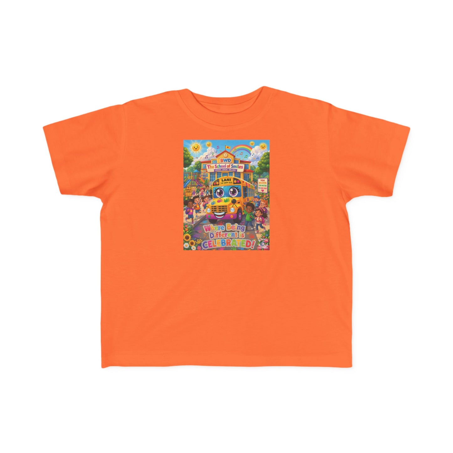 Lani™ Toddler's Fine Jersey Tee – "Where Being Different is CELEBRATED!" Graphic Shirt