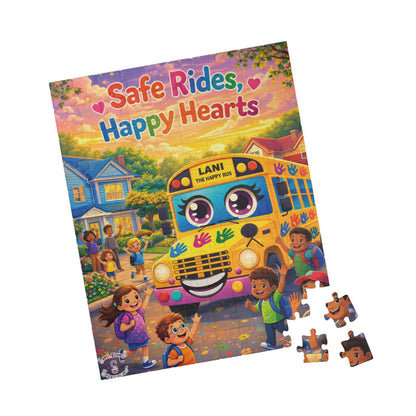 Lani™ Puzzle (110, 252, 520 & 1014-piece) – "Safe Rides, Happy Hearts" Graphic