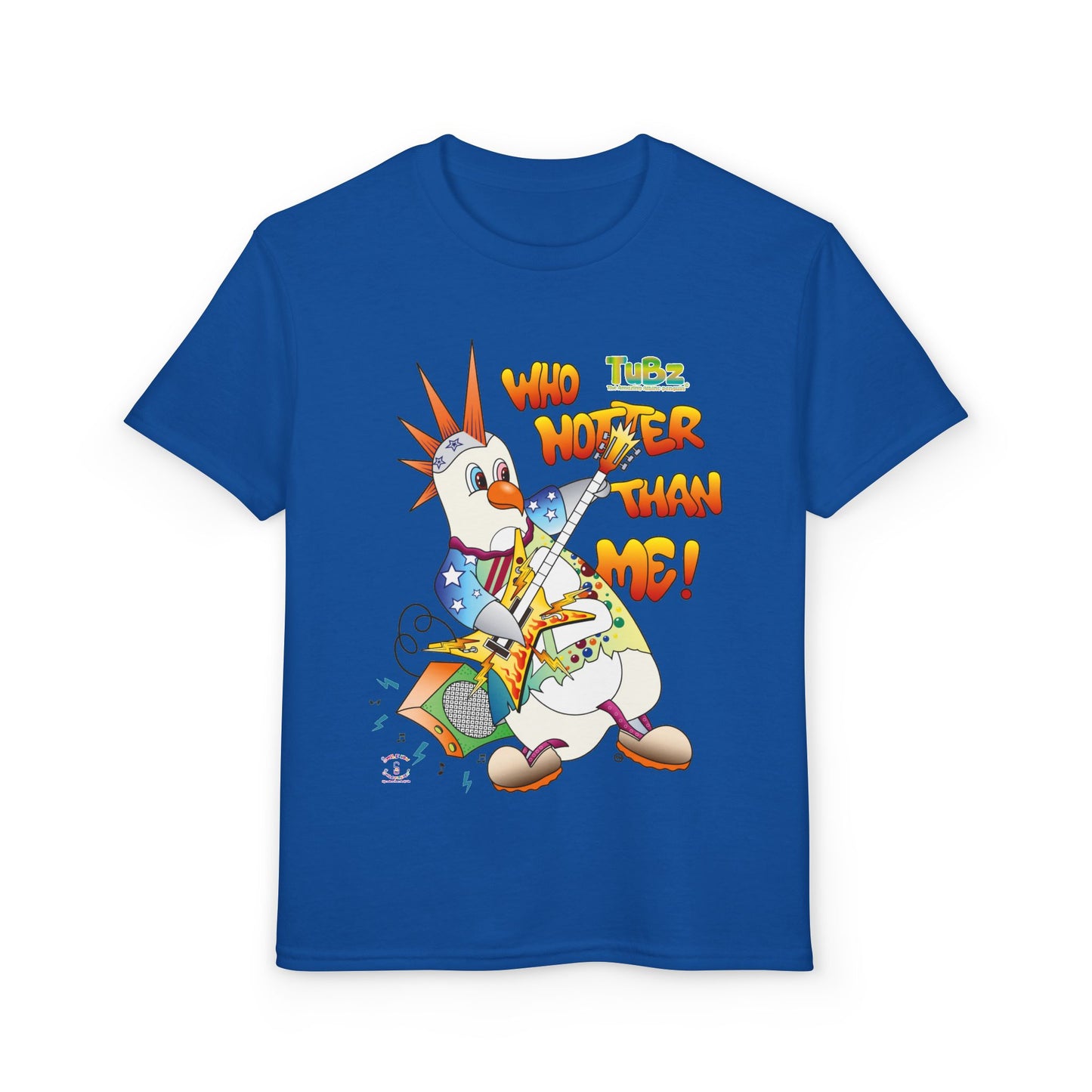 TuBz™ Rockstar Kids T-Shirt - "Who Hotter Than Me!" Graphic Tee | Smile Universe TuBz4Kidz Collection