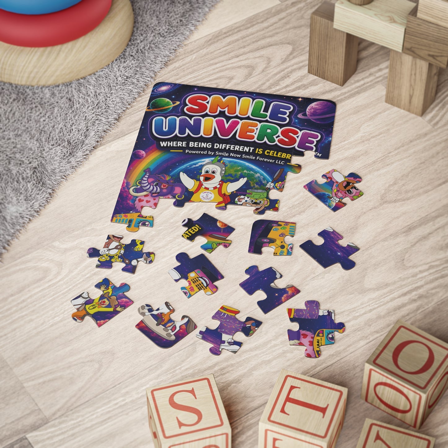 Smile Universe™ Kids' Puzzle, 30-Piece – "Where Being Different is CELEBRATED!" Graphic