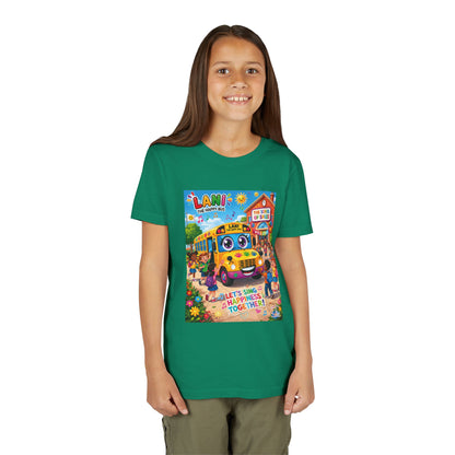 Lani™ Youth Short Sleeve Tee – "Let's Sing Happiness Together!" Graphic
