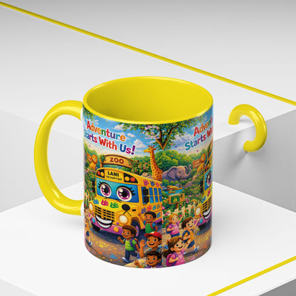 Lani™ Accent Coffee Mug (11oz & 15oz) – "Adventure Starts With Us!" Graphic