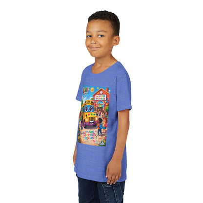 Lani™ Youth Short Sleeve Tee – "Let's Sing Happiness Together!" Graphic