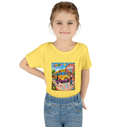 Lani™ Infant Baby Rib Bodysuit – "Let's Sing Happiness Together!" Graphic
