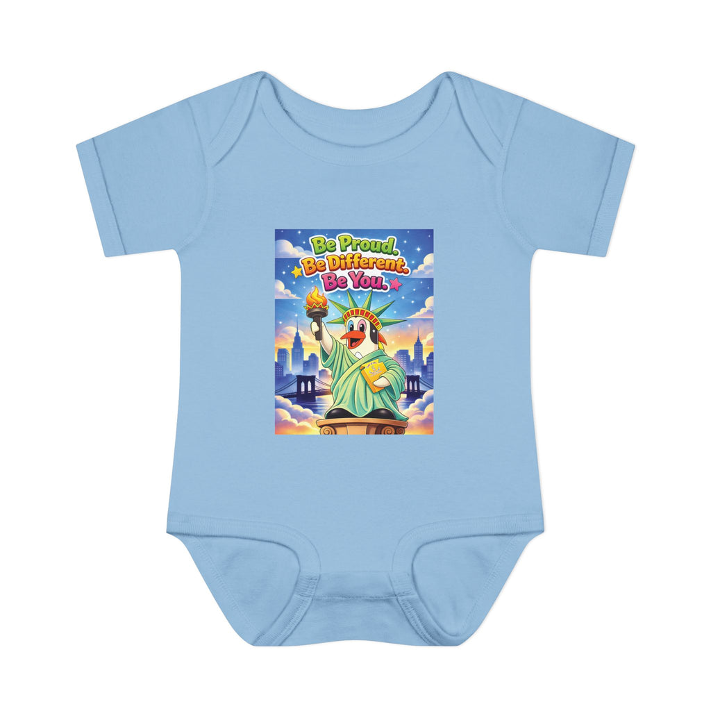 TuBz™ "Be Proud. Be Different. Be You." Infant Bodysuit - Inspirational Baby Onesie
