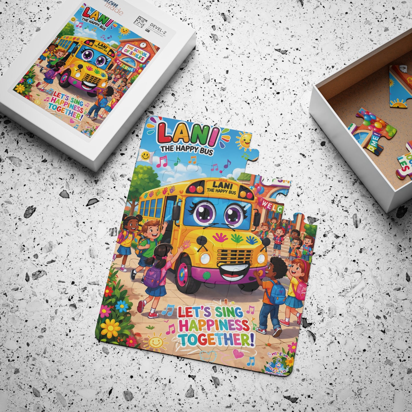 Lani™ Kids' Puzzle, 30-Piece – "Let's Sing Happiness Together!" Graphic