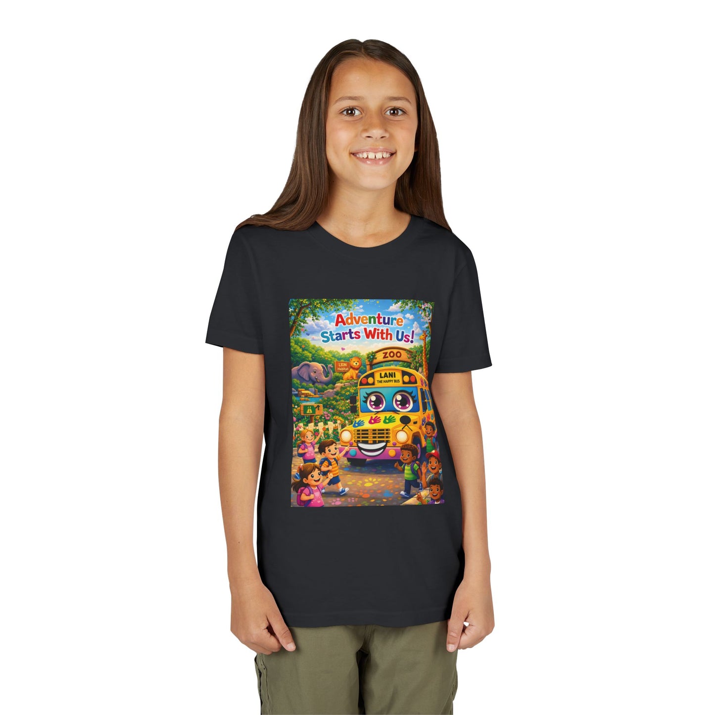 Lani™ Youth Short Sleeve Tee – "Adventure Starts With Us!" Graphic