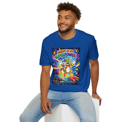 Potz™ Unisex Softstyle T-Shirt – "Energy is My Superpower!" Graphic Tee | Smile Universe Collection
