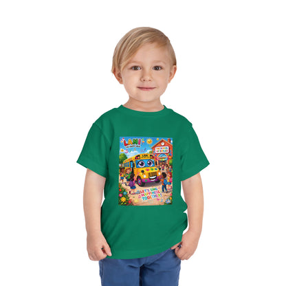 Lani™ Toddler Short Sleeve Tee – "Let's Sing Happiness Together!" Graphic