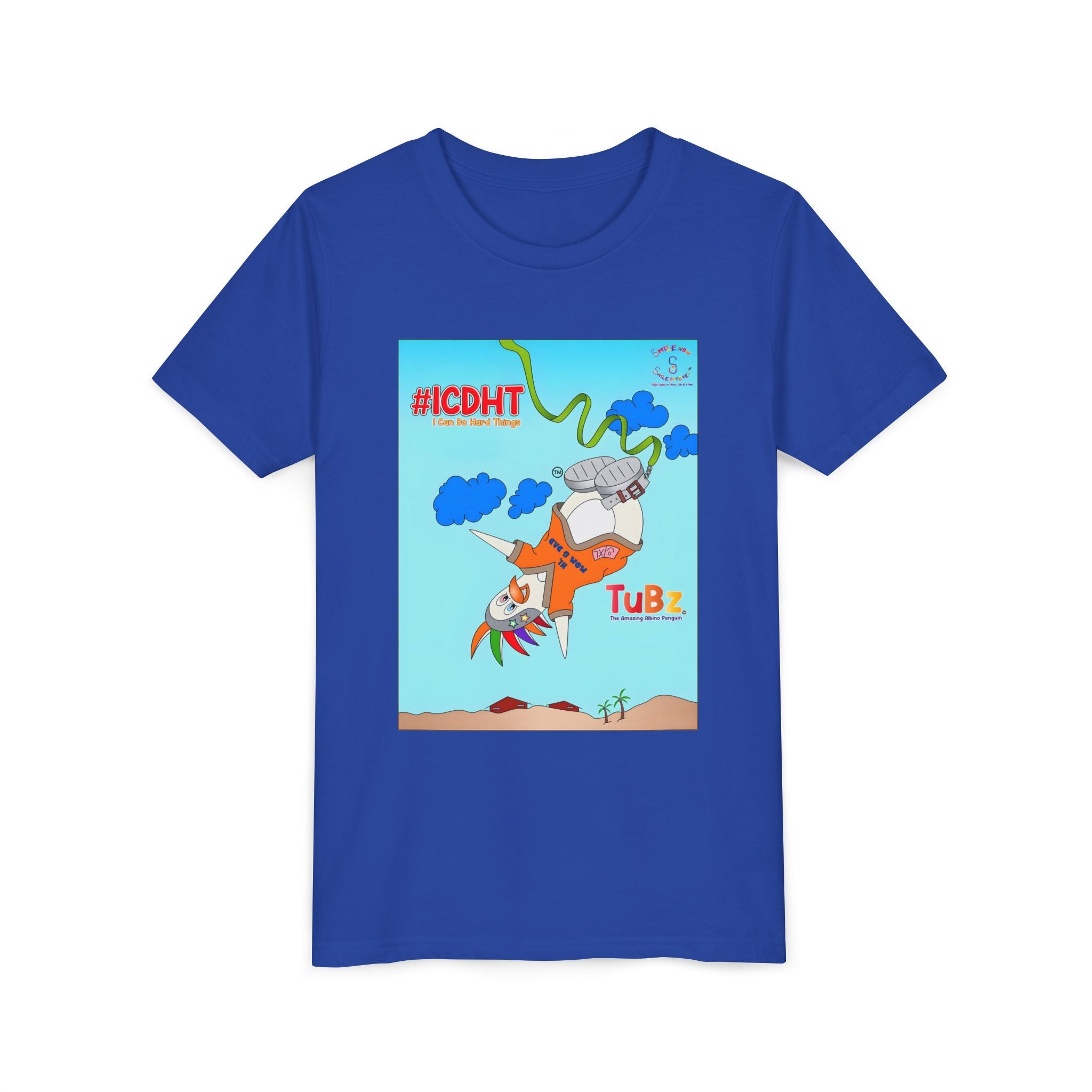 TuBz™ "I Can Do Hard Things" Youth T-Shirt | Youth Short Sleeve Tee - Motivational Kids Graphic Tee