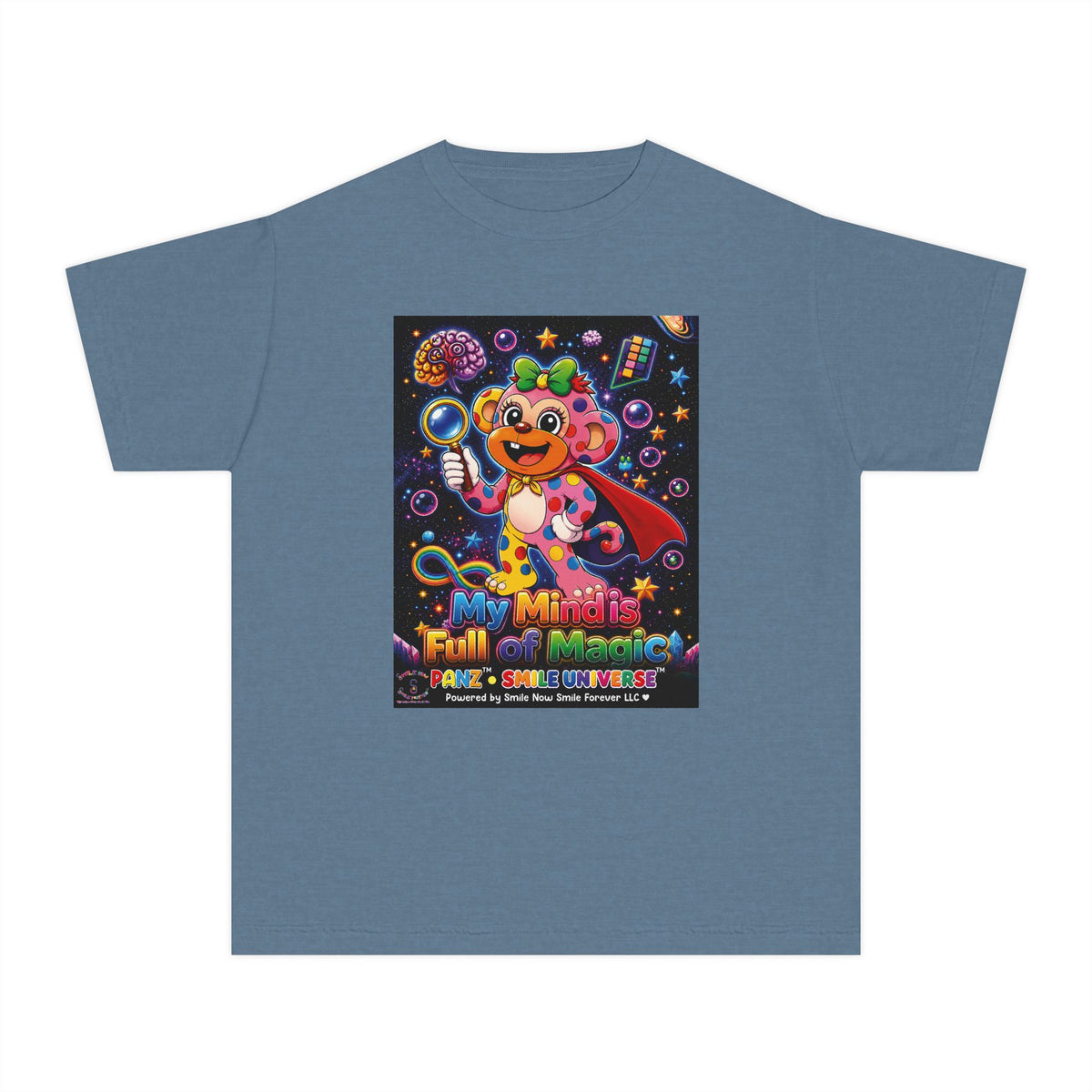 Panz™ Youth Midweight Tee – "My Mind is Full of Magic" Graphic | Smile Universe Collection