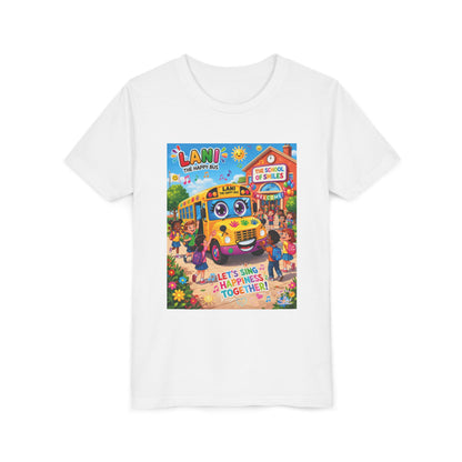 Lani™ Youth Short Sleeve Tee – "Let's Sing Happiness Together!" Graphic