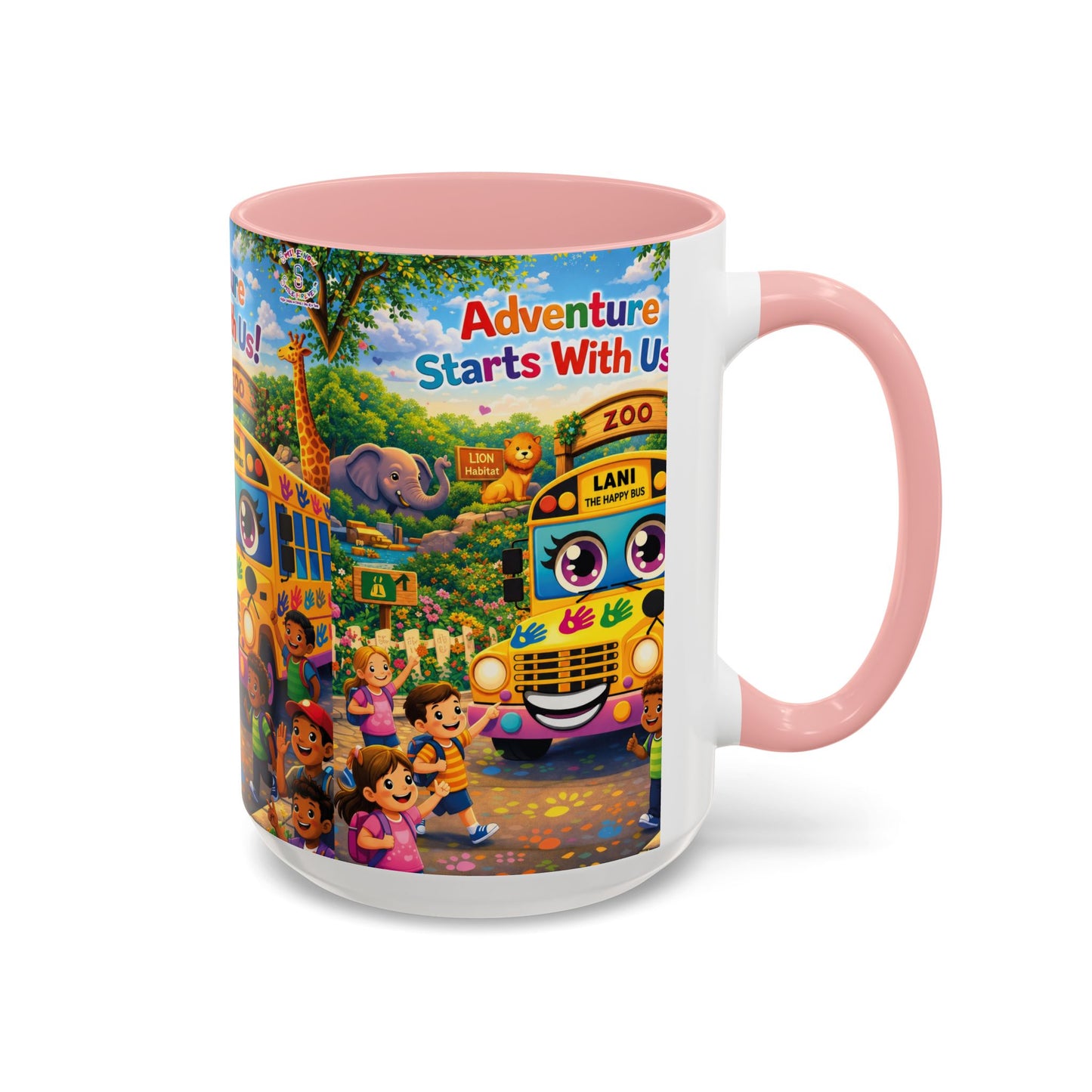 Lani™ Accent Coffee Mug (11oz & 15oz) – "Adventure Starts With Us!" Graphic