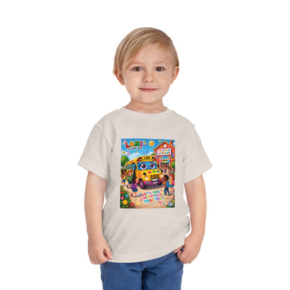 Lani™ Toddler Short Sleeve Tee – "Let's Sing Happiness Together!" Graphic