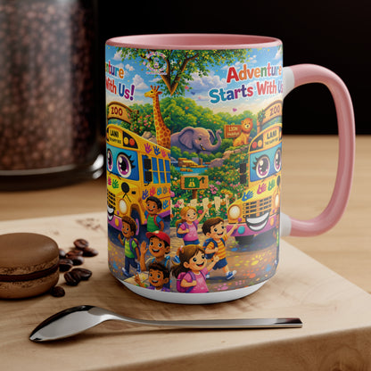 Lani™ Accent Mug – "Adventure Starts With Us!" Graphic