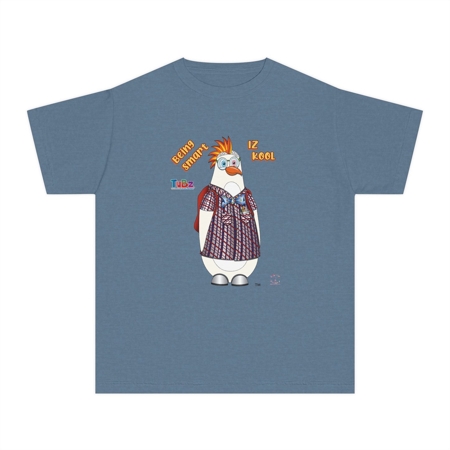 TuBz™ "Being Smart Iz Kool" Youth Graphic T-Shirt - Educational Kids Tee | TuBz4Kidz