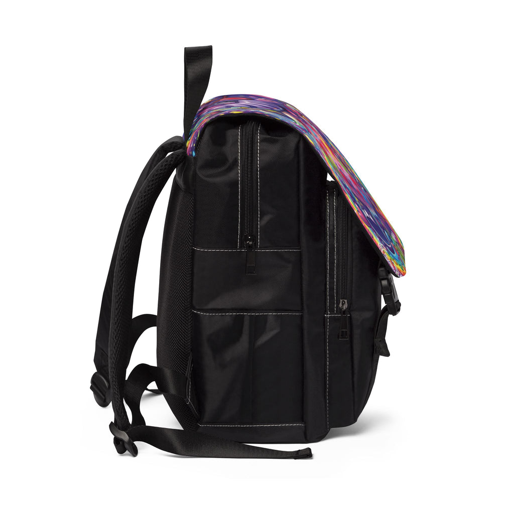 Piklez™ Unisex Casual Shoulder Backpack – "Magic Paint!" Graphic | Smile Universe Collection