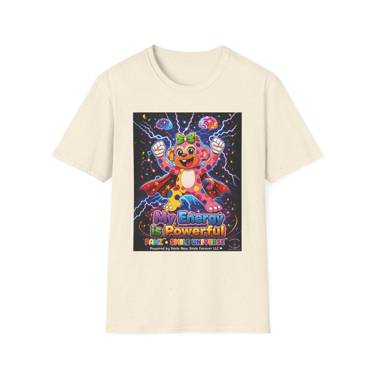 Panz™ Unisex Softstyle T-Shirt  for Adult– "My Energy is Powerful" Graphic Tee | Smile Universe Collection