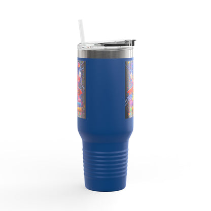 Panz™ Insulated Travel Mug 40oz – "My Energy is Powerful" Graphic Tumbler | Smile Universe Collection