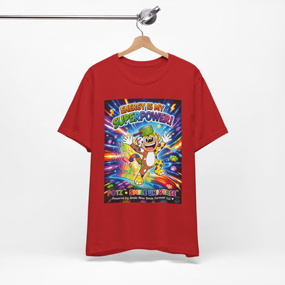 Potz™ Unisex Jersey Short Sleeve Tee – "Energy is My Superpower!" Graphic Tee | Smile Universe Collection