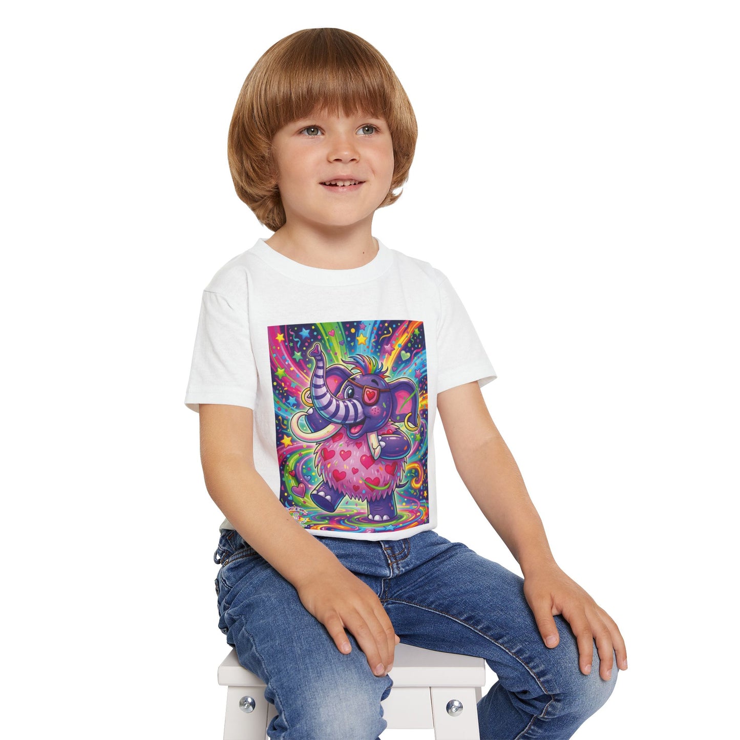 Piklez™ Heavy Cotton™ Toddler T-Shirt – "Born to Celebrate!" Graphic Shirt | Smile Universe Collection