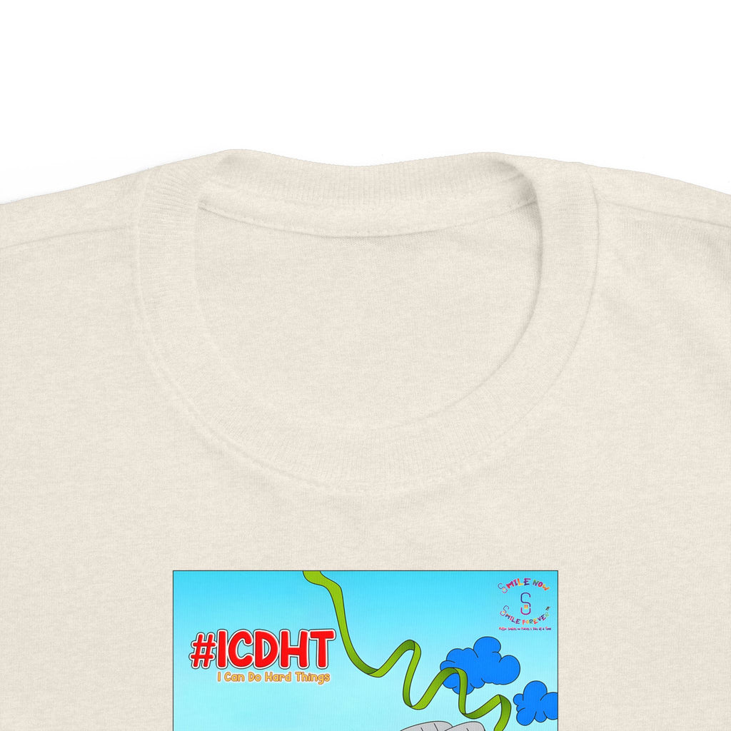 TuBz™ "I Can Do Hard Things" Toddler T-Shirt | Toddler's Fine Jersey Tee  - Positive Kids Graphic Tee