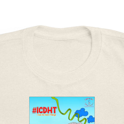 TuBz™ "I Can Do Hard Things" Toddler T-Shirt | Toddler's Fine Jersey Tee  - Positive Kids Graphic Tee