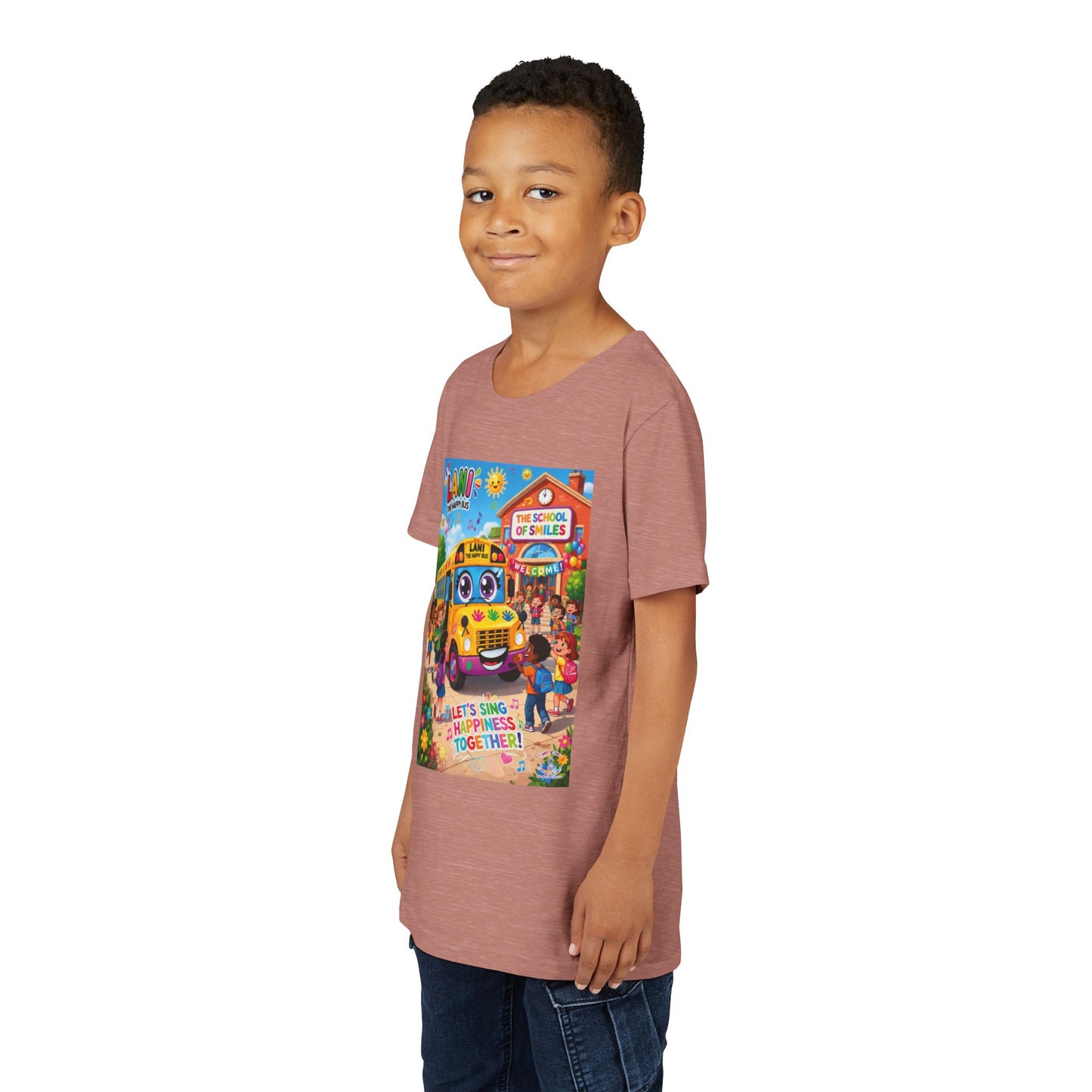 Lani™ Youth Short Sleeve Tee – "Let's Sing Happiness Together!" Graphic