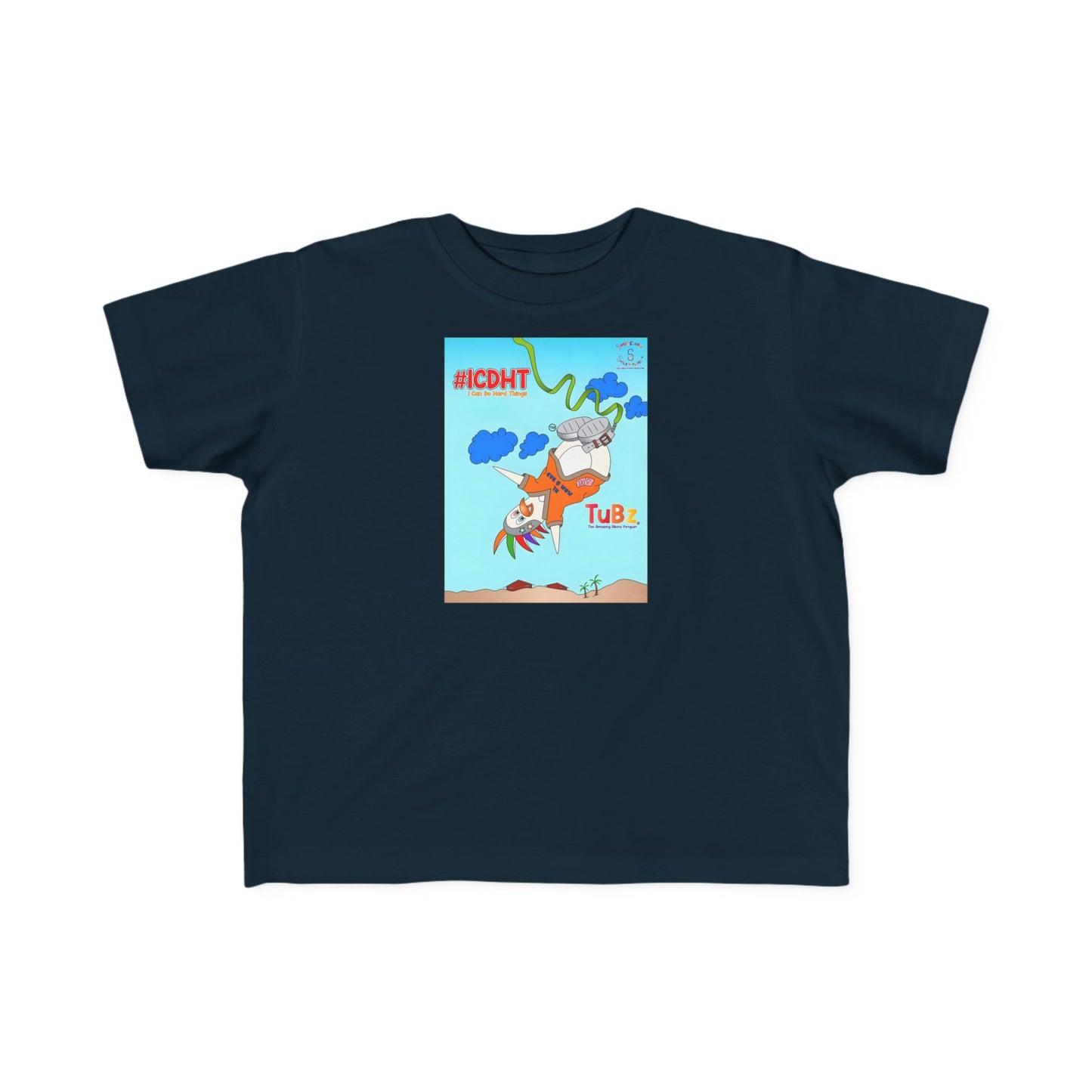 TuBz™ "I Can Do Hard Things" Toddler T-Shirt | Toddler's Fine Jersey Tee  - Positive Kids Graphic Tee