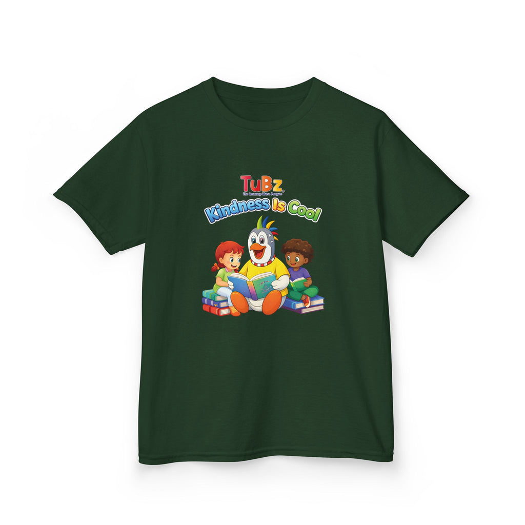 TuBz™ "Kindness Is Cool" Kids T-Shirt - Positive Message Graphic Tee | Smile Universe TuBz4Kidz