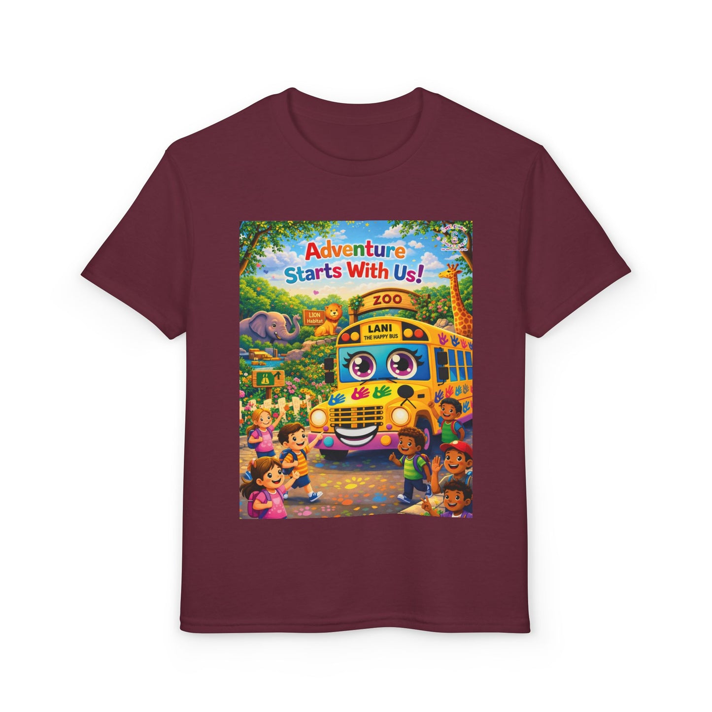 Lani™ Youth DryBlend® T-Shirt – "Adventure Starts With Us!" Graphic