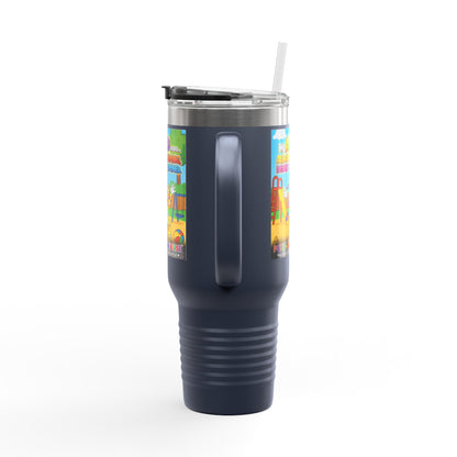 Potz™ Insulated Travel Mug 40oz – "My ADHD Means Always Dreaming, Highly Determined" Graphic Tumbler | Smile Universe Collection