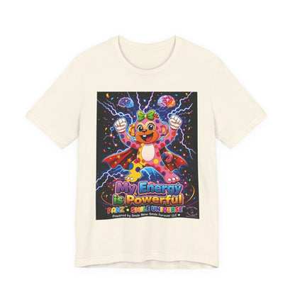Panz™ Unisex Jersey Short Sleeve Tee For Adult– "My Energy is Powerful" Graphic Tee | Smile Universe Collection