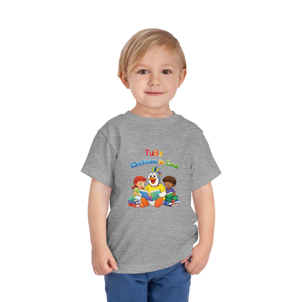 TuBz™ "Kindness Is Cool" Kids T-Shirt - Positive Message Graphic Tee | Smile Universe TuBz4Kidz
